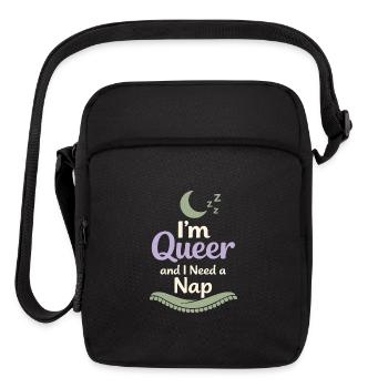 Queer Trans Affirming Comfort Identity Love - Upright Crossbody Bag - black - Front