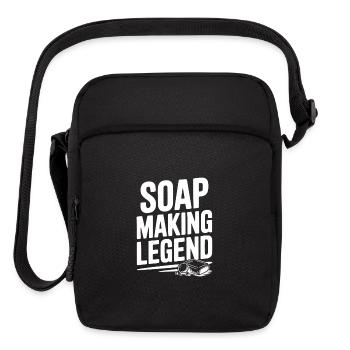 Soap Making Legend - Upright Crossbody Bag - black - Front
