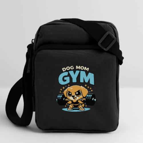 Chibi Dog Gym Workout - Upright Crossbody Bag