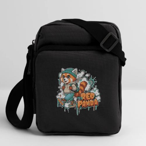 Red Panda Street Graffiti Vibes - Upright Crossbody Bag