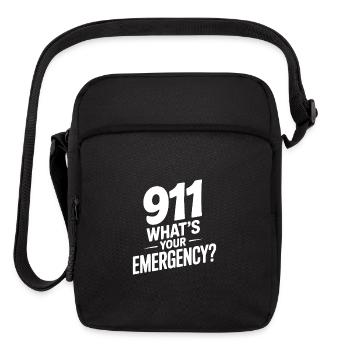 911 What's Your Emergency? - Upright Crossbody Bag - black - Front