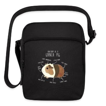 Guinea Pig Anatomy - Upright Crossbody Bag - black - Front