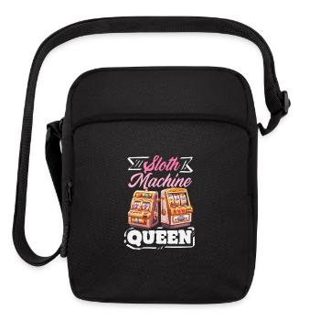 Slot Machine Queen Casino Gambling Jackpot Winner - Upright Crossbody Bag - black - Front