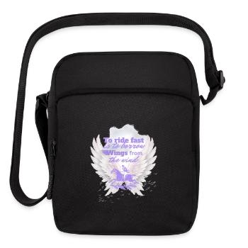Wings of the Wind Rider - Upright Crossbody Bag - black - Front