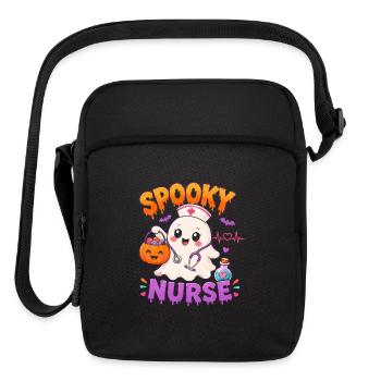 Spooky Nurse Halloween - Upright Crossbody Bag - black - Front