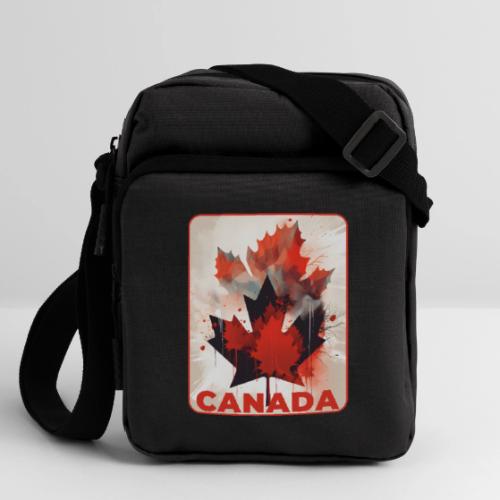 Canada Inked Leaf - Upright Crossbody Bag