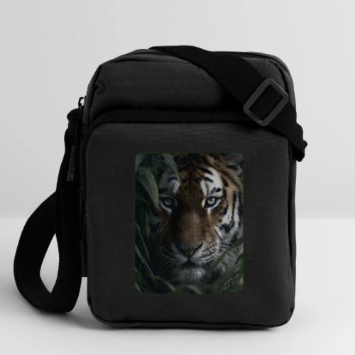 Tiger Jungle Eyes Wildlife Design - Upright Crossbody Bag