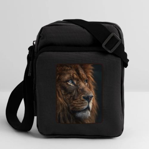 Lion Portrait Majestic Wildlife Design - Upright Crossbody Bag