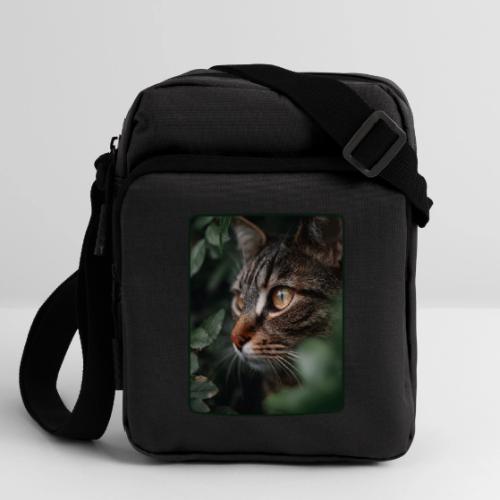 Tabby Cat Jungle Eyes Design - Upright Crossbody Bag