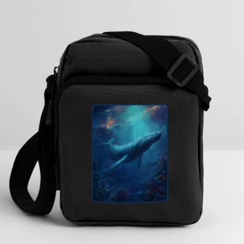 Humpback Whale Ocean Reef Design - Upright Crossbody Bag
