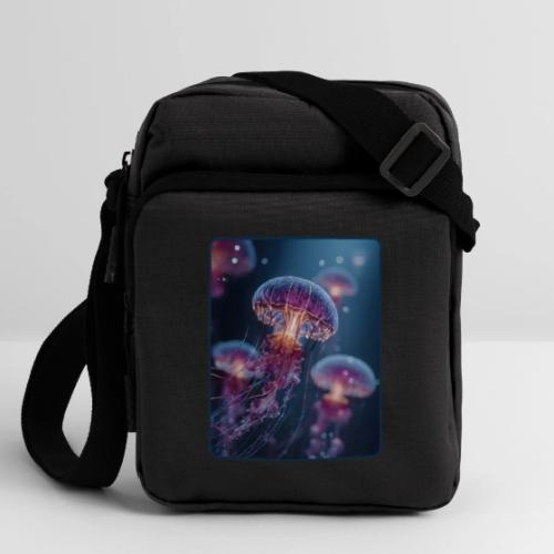 Glowing Jellyfish Deep Sea Design - Upright Crossbody Bag