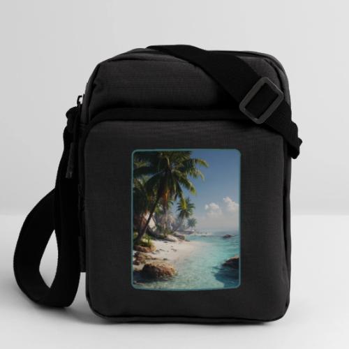 Tropical Beach Paradise Palm Design - Upright Crossbody Bag