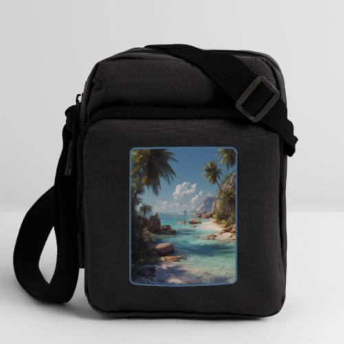 Tropical Island Paradise Ocean Design - Upright Crossbody Bag