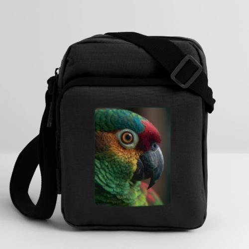 Colorful Parrot Close-Up Design - Upright Crossbody Bag