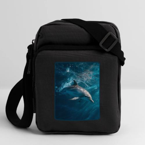 Dolphin Sunlit Ocean Serenity Design - Upright Crossbody Bag