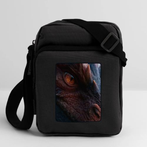 Fierce Ancient Dragon Portrait Design - Upright Crossbody Bag