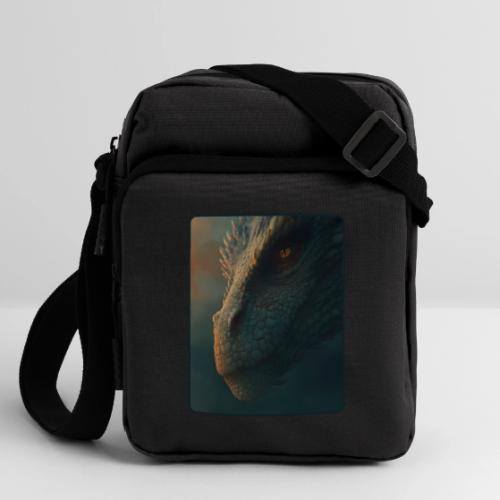 Golden Eye Dragon Close-Up Design - Upright Crossbody Bag