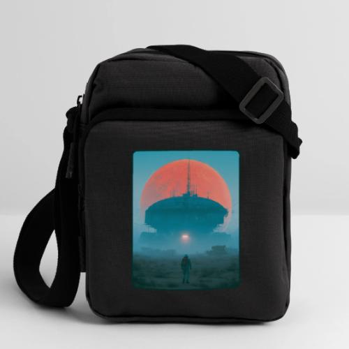 Astronaut Alien Outpost Design - Upright Crossbody Bag