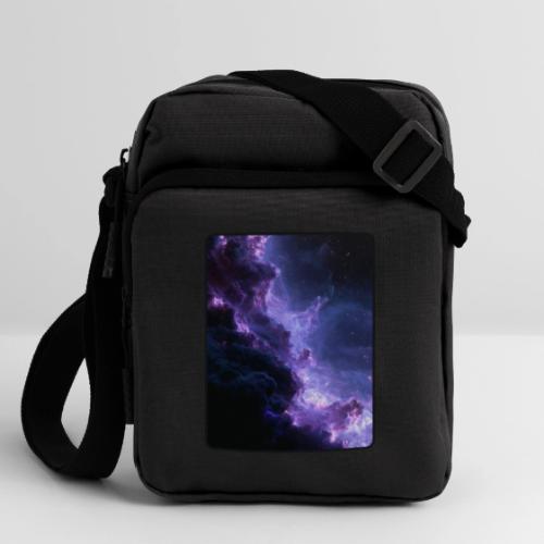 Purple Nebula Space Design - Upright Crossbody Bag