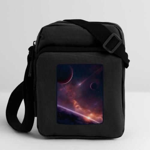 Cosmic Sunset Nebula Space Art - Upright Crossbody Bag