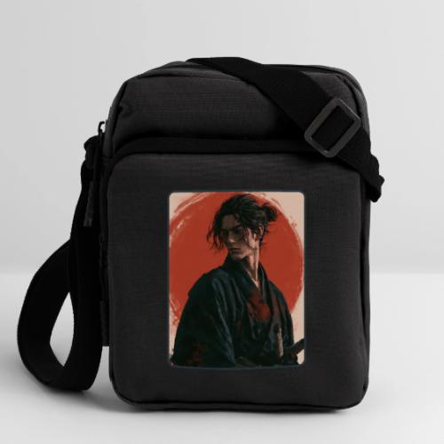 Samurai Beneath the Red Sun - Upright Crossbody Bag