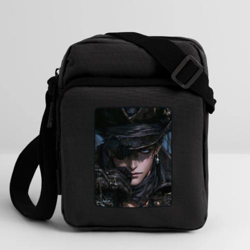 Dark Anime Pirate Warrior - Upright Crossbody Bag