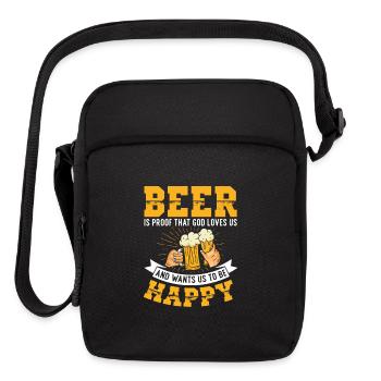 Beer Is The Proof That God Loves Us | Beer Lover - Upright Crossbody Bag - black - Front
