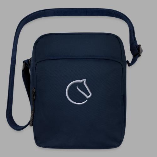 embroidered logo - Upright Crossbody Bag