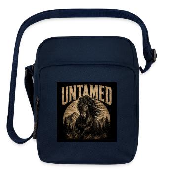 UNTAMED | Wild Horse Design - Upright Crossbody Bag - navy - Front
