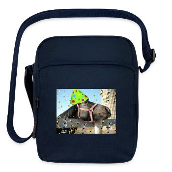 Birthday Party Horse - Upright Crossbody Bag - navy - Front