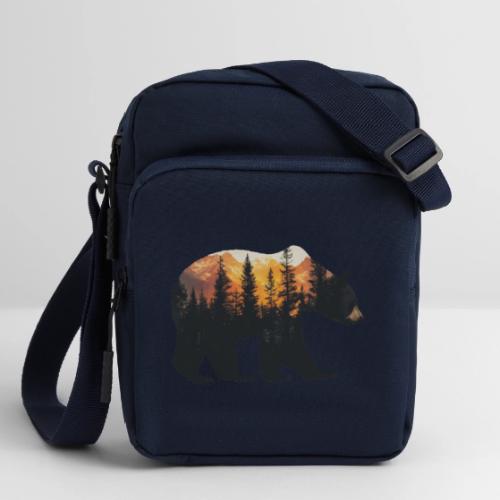 Bear: Sunset Guardian - Upright Crossbody Bag