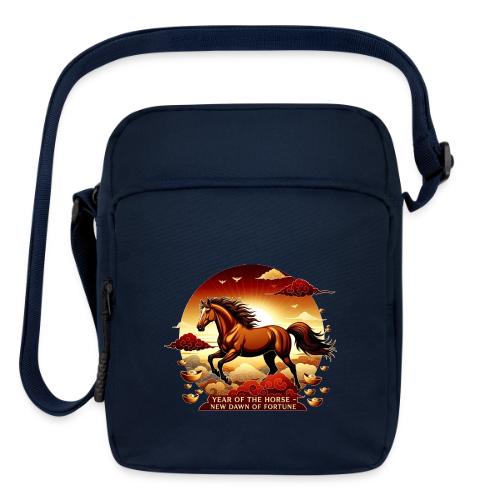 Year of the Horse Sunrise T Shirt, Lunar New Year - Upright Crossbody Bag