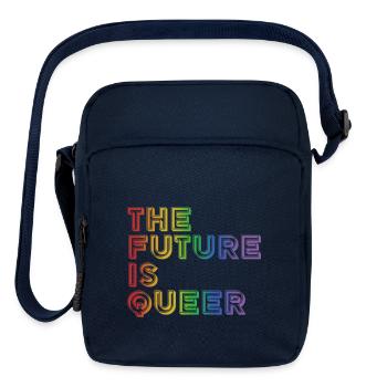 The Future Is Queer - Upright Crossbody Bag - navy - Front