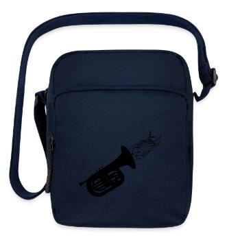 Baritone Flames - Upright Crossbody Bag - navy - Front