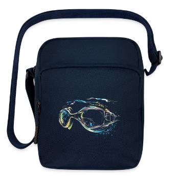 Swimming Goggles Vector Premium - Upright Crossbody Bag - navy - Front