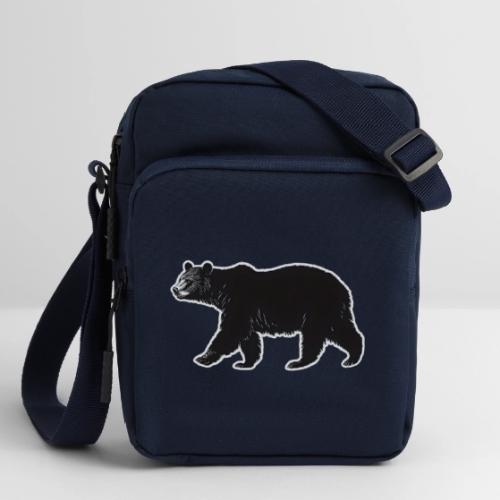 Midnight Black Bear - Upright Crossbody Bag