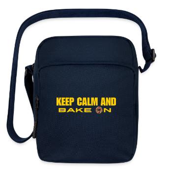 KEEP CALM AND BAKE ON - Upright Crossbody Bag - navy - Front