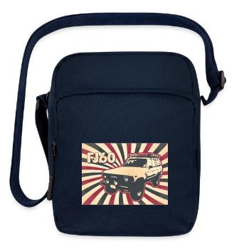 Vintage FJ60 Poster Tee - Upright Crossbody Bag - navy - Front