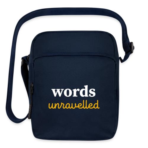 Words Unravelled Logo - Upright Crossbody Bag