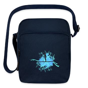 SUP Girl ornamental - Upright Crossbody Bag - navy - Front