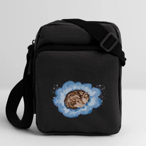 Sleepy husky - Upright Crossbody Bag