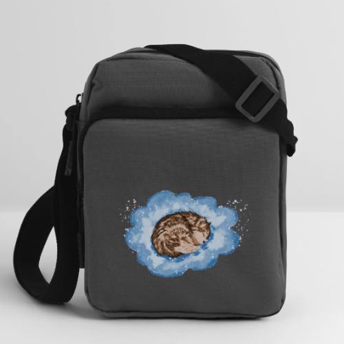 Sleepy husky - Upright Crossbody Bag
