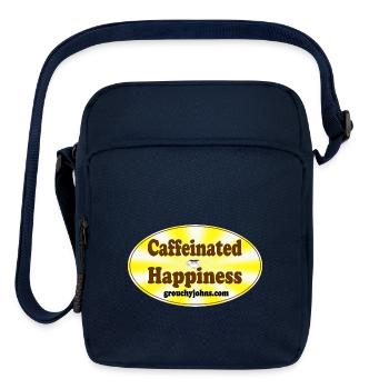 Grouchy John Caffeinated Happiness Oval - Upright Crossbody Bag - navy - Front