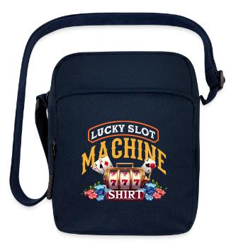 Lucky Slot Machine Casino Gambling Vegas - Upright Crossbody Bag - navy - Front