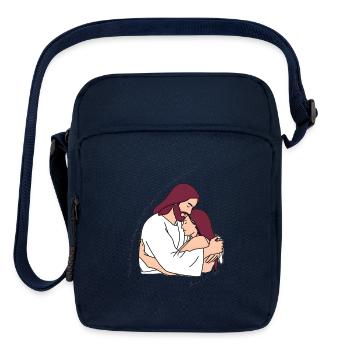 John 3:16 - Upright Crossbody Bag - navy - Front