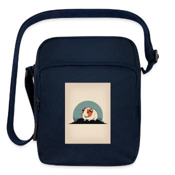 Guinea Pig 4 - Japanese Retro Art - Upright Crossbody Bag - navy - Front