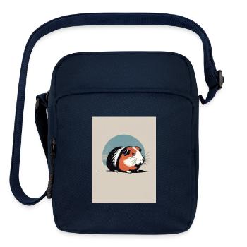 Guinea Pig 3 - Japanese Retro Art - Upright Crossbody Bag - navy - Front