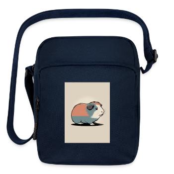 Guinea Pig 2 - Japanese Retro Art - Upright Crossbody Bag - navy - Front