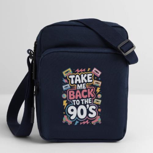 Retro 90s Take Me Back Graphic Art - Upright Crossbody Bag