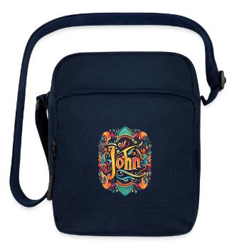 john name - Upright Crossbody Bag - navy - Front